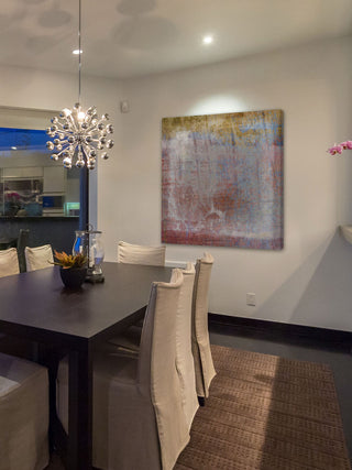 "Analog VII" Painting Print on Canvas by Aryai