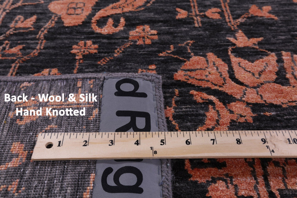 Persian Wool & Silk Handmade Rug 8' 0" X 10' 2" - Q15752