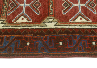 Fine Vintage Distressed Sayagul Red/Ivory Runner, 3'6 x 9'10