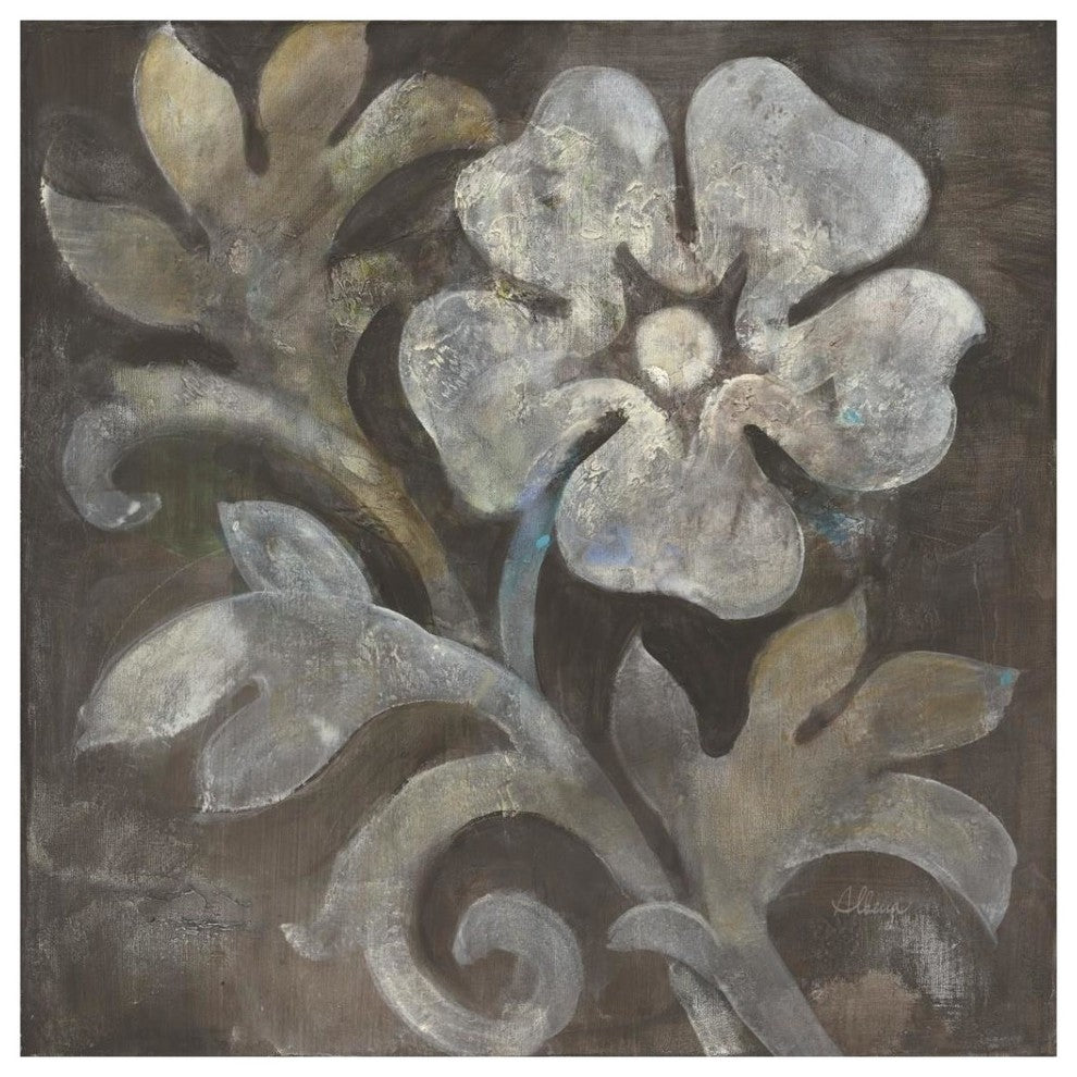 "Fresco Floral I" Digital Paper Print by Albena Hristova, 38"x38"