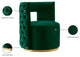 Theo Velvet Upholstered Accent Chair, Green