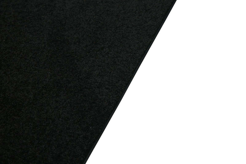 Furnish My Place Black 3' x 14' Solid Color Rug Runner Made In Usa