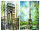 6'' Tall Double Sided Paris Room Divider