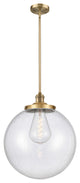 Beacon Pendant, Brushed Brass, Seedy