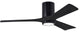 Matthews Fan Irene-3HLK Ceiling Fan, Lighting Kit, Matte Black, 52", Matte Black