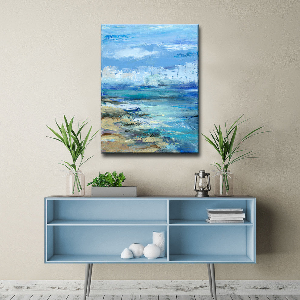 Coastal Shores' Canvas by Leslie Owens, 12"x16"