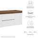 Render 48" Wall-Mount Bathroom Vanity Cabinet, White Walnut