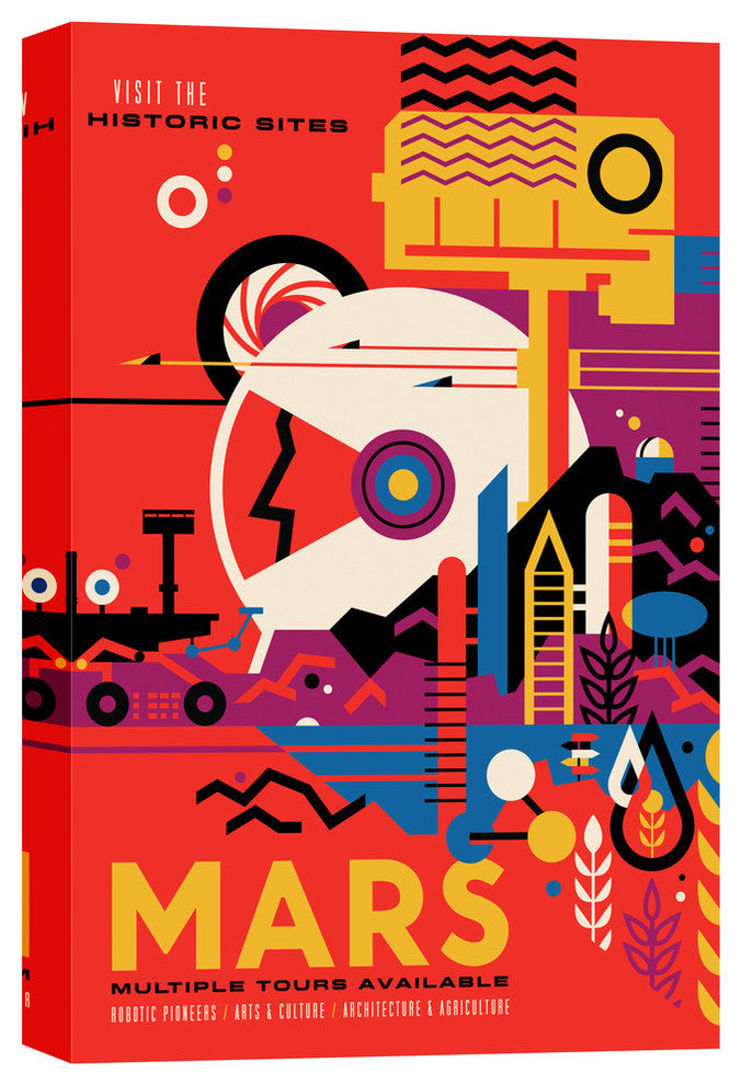 Epic Graffiti "Visions of the Future: Mars" Giclee Canvas Wall Art, 40"x60"