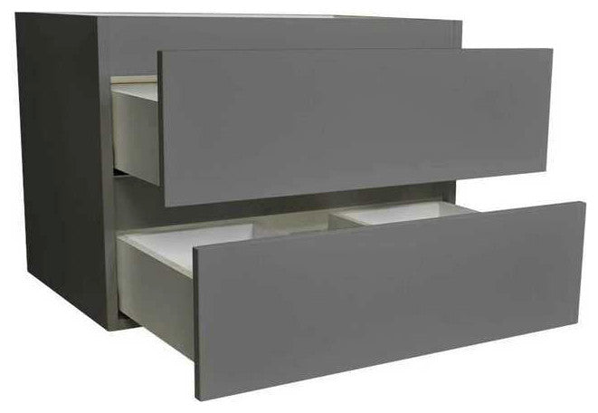 Salt 18Dx30" Floating Bathroom Vanity, Cabinet Only, Gray