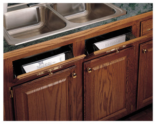 Stainless Steel Slim Tip-Out Trays for Sink Base Cabinets, 16"