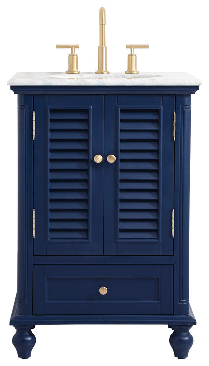 Home Living 24" Single Bathroom Vanity, Blue