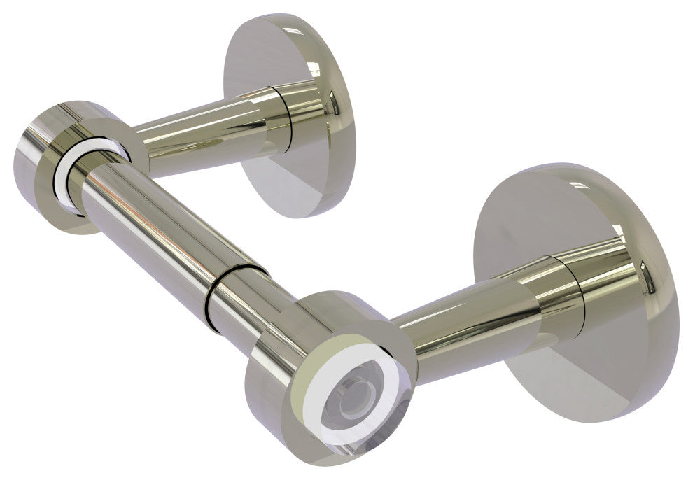 Clearview Two Post Toilet Tissue Holder, Polished Nickel