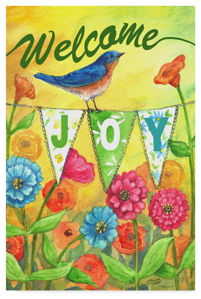 Melinda Hipsher ''Bluebird Welcome'' Canvas Art, 19"x12"