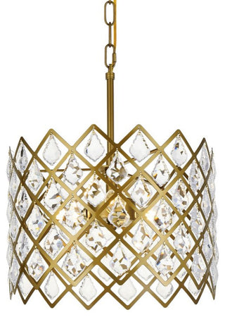 Lyla 13" Pendant, Brass