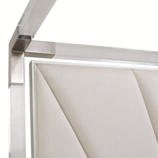 Penthouse Eastern King Canopy Bed, Ash Gray
