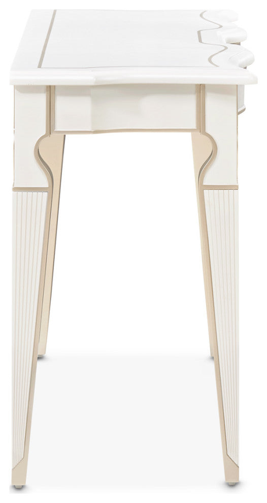 La Marisia Console Table, Creamy Pearl