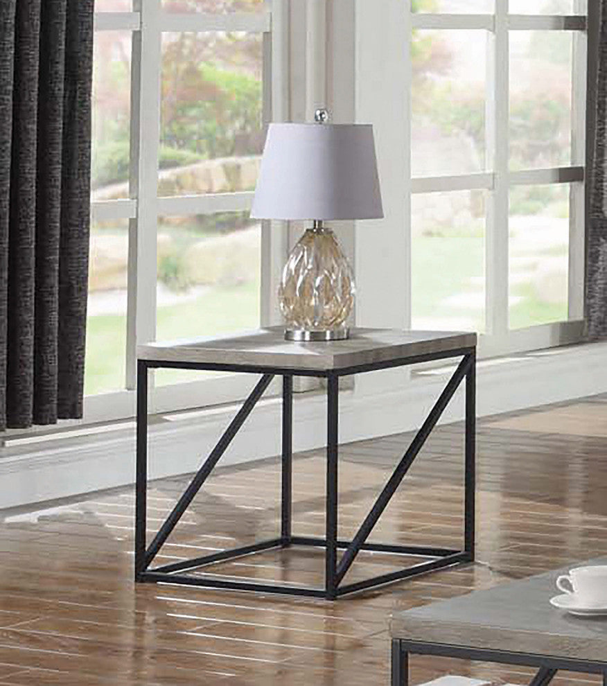 Square End Table, Sonoma Gray