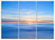 "Corsica Island Sunset View Italy" Metal Wall Art, 3 Panels, 36"x28"