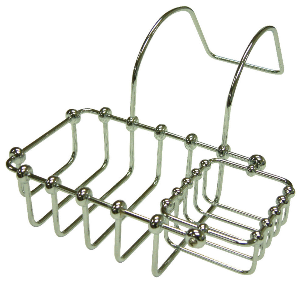 Kingston Brass 7" Swivel Soap and Sponge Holder, Polished Chrome