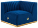 Conjure Channel Tufted Performance Velvet Left Corner Chair