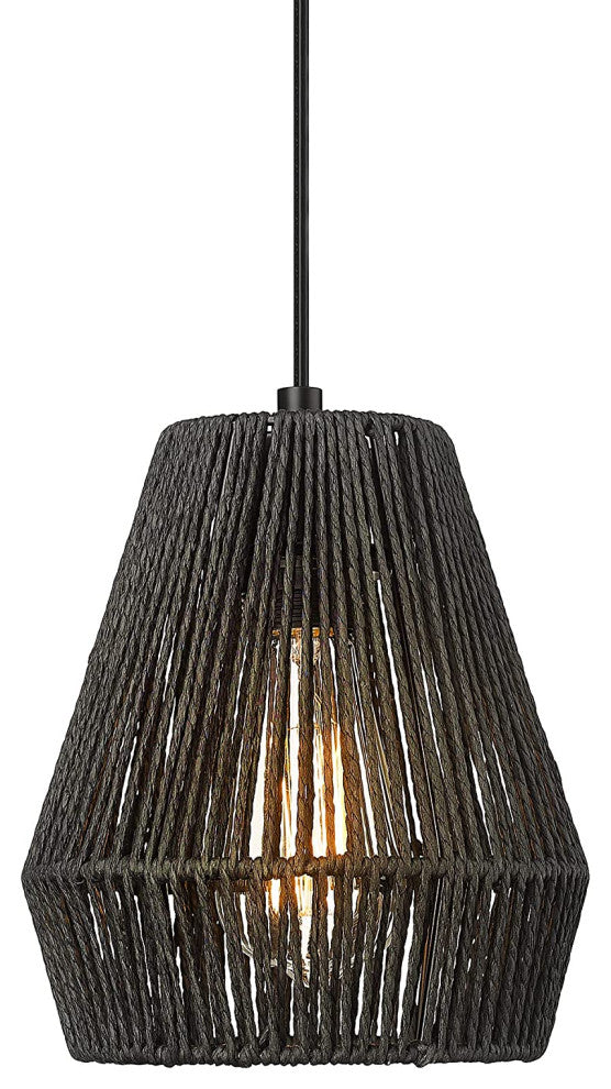 Woven Pendant Light Fixtures Farmhouse Black Pendant Lights for Kitchen