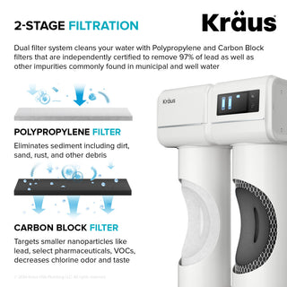 KRAUS Bolden Pull-Down Filter Kitchen Faucet SFS w/ Purita Filtration System