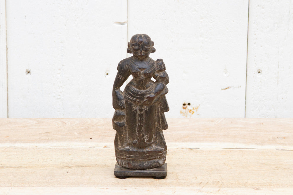 Antique Indian Carved Altar Figure