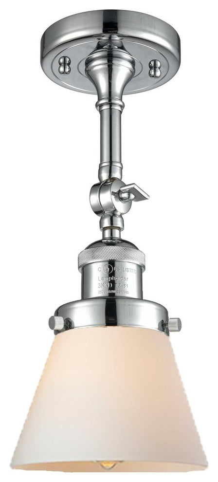 INNOVATIONS LIGHTING 201F-PC-G61-LED Small Cone 1 Light Semi-Flush Mount