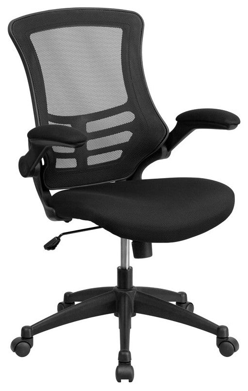 3-Piece Office Set, Black Computer Desk, Office Chair and Mobile Filing Cabinet