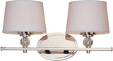 Maxim 12762WTPN 2-Light Bath Vanity Rondo Polished Nickel