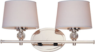 Maxim 12762WTPN 2-Light Bath Vanity Rondo Polished Nickel