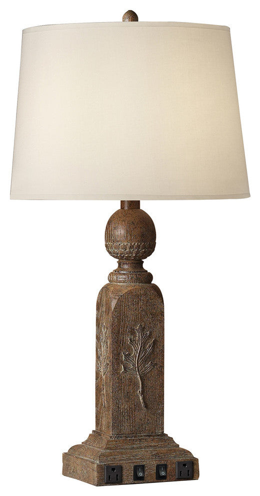 Twin-Light Double Nightstand Lamp, Single