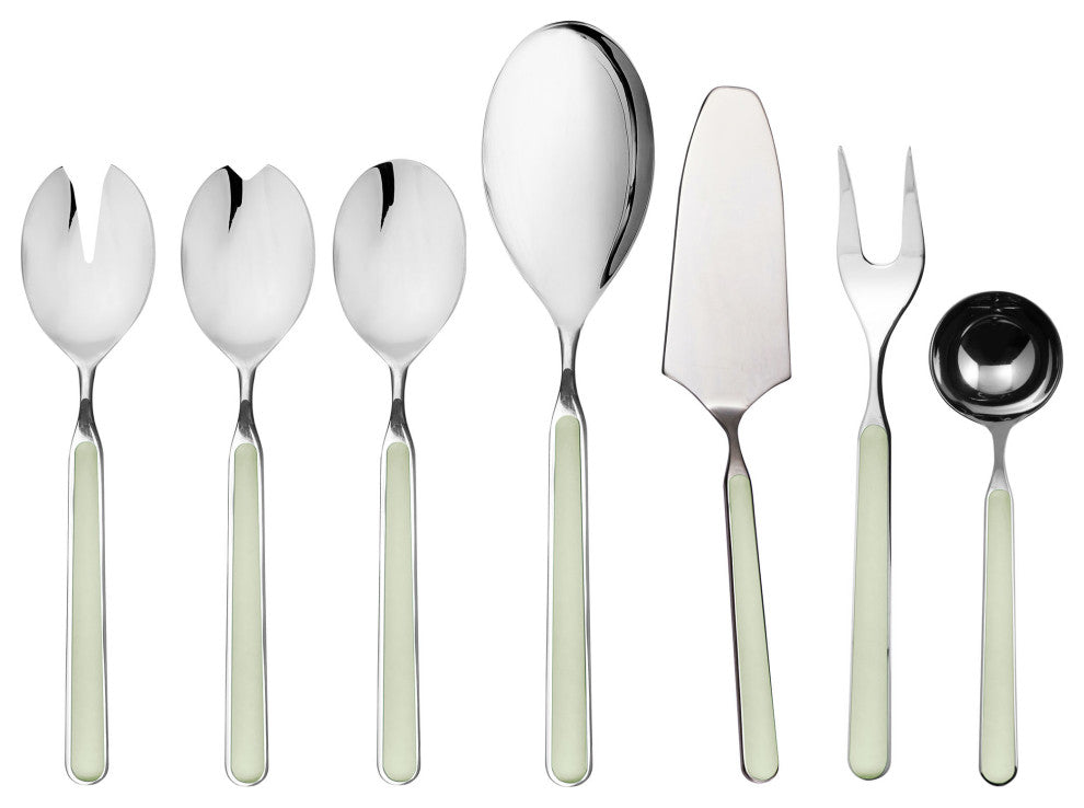 Fantasia Serving Set, Sage, 7-Piece Set