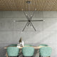 Soho 10 Light Black Chrome Linear Chandelier