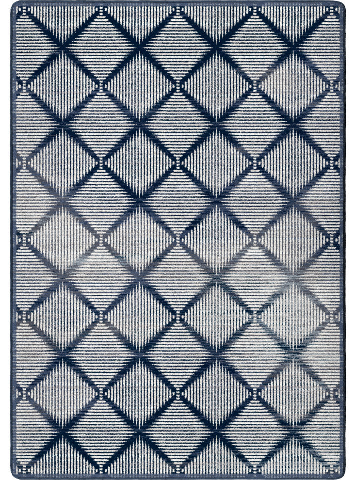 Diamond Weave, Royal Blue, 4'x5'