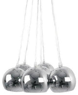 Chrome Finish 7 Globe Big Bundle Pendant Light