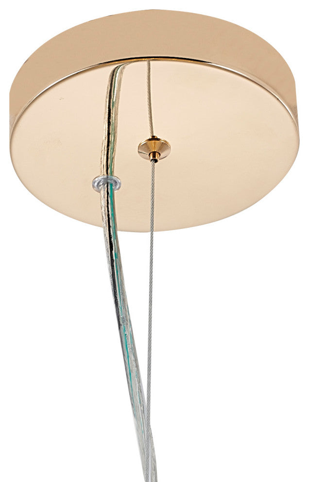 Aluminum Gold Spike Ball Light Fixture