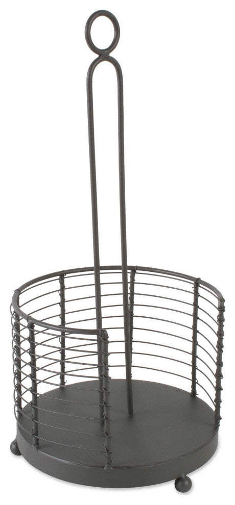 Vintage Wire Paper Towel Holder Grey