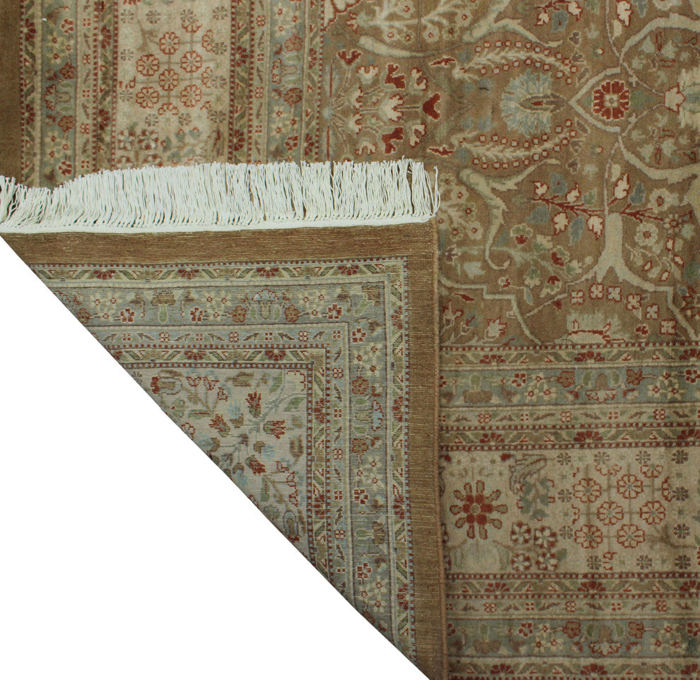 Vegetable-Dyed Versailles H2 Light Brown Rug, 8''1x10''0