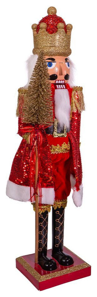 Kurt Adler 24" Plastic Red and Gold King Nutcracker