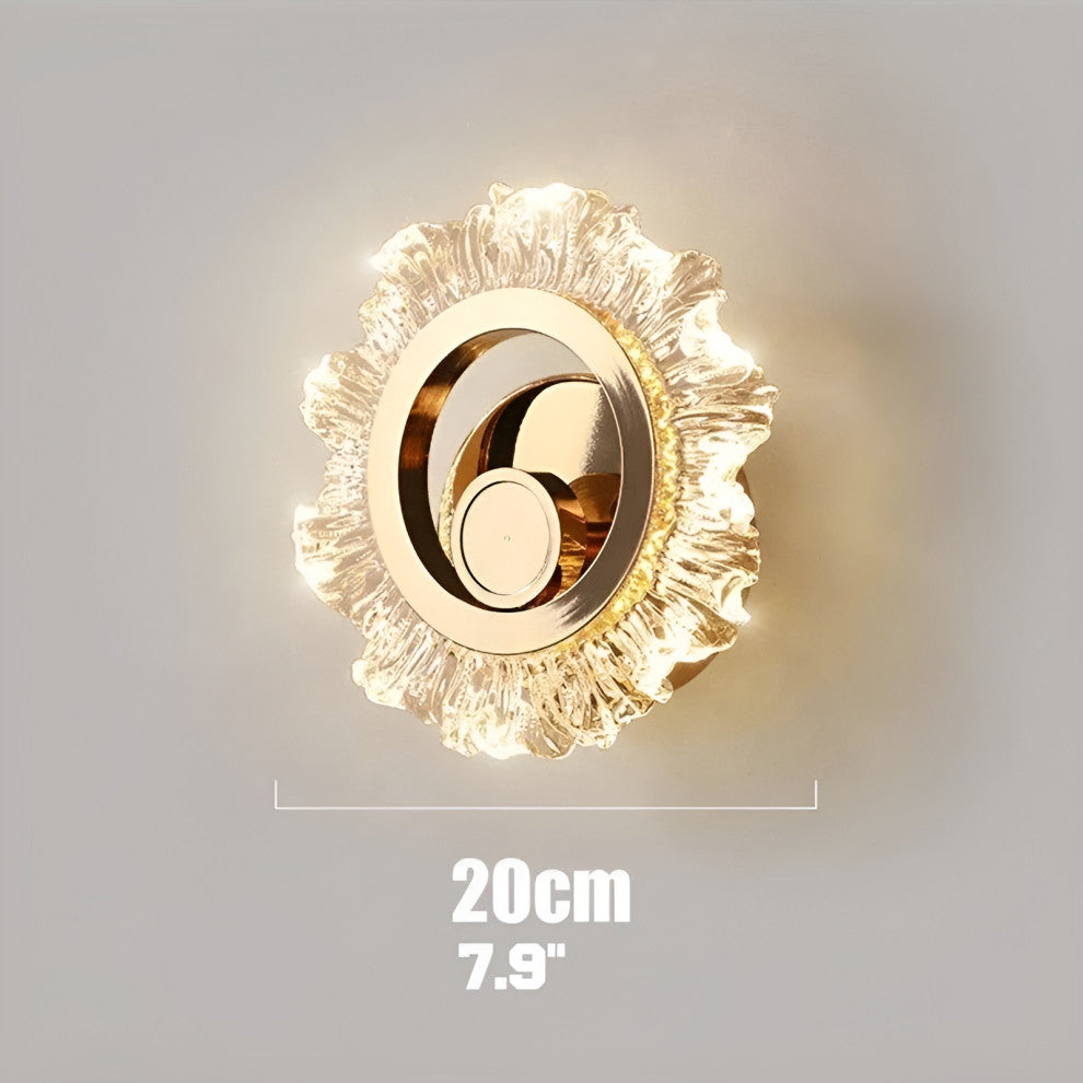 Luxury Wall Lamp in Shining Sun Style for Living Room, Bedroom