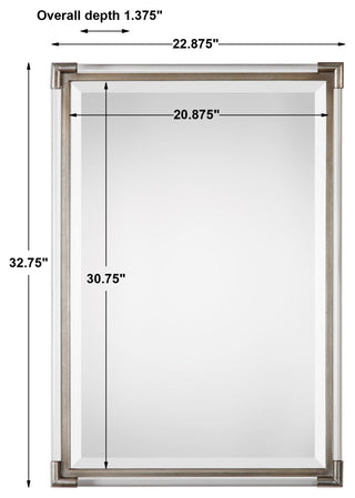 Uttermost Mackai Metallic Silver Mirror