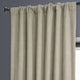 Faux Linen Darkening Curtain Single Panel, Oatmeal, 50"x108"