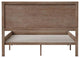 Asher Solid Wood Platform Bed with Wooden Slats and Headboard, Light Brown, Full