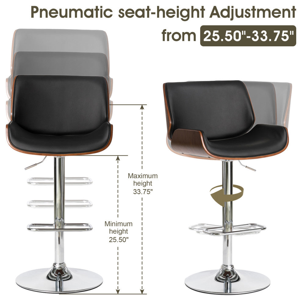 Set of 3 Pub Table Set, 1 Tabel and 2 Stools, Coffee