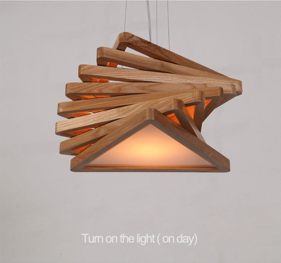 MIRODEMIÂ® Roquesteron | Modern Retro Wooden Pendant Lighting