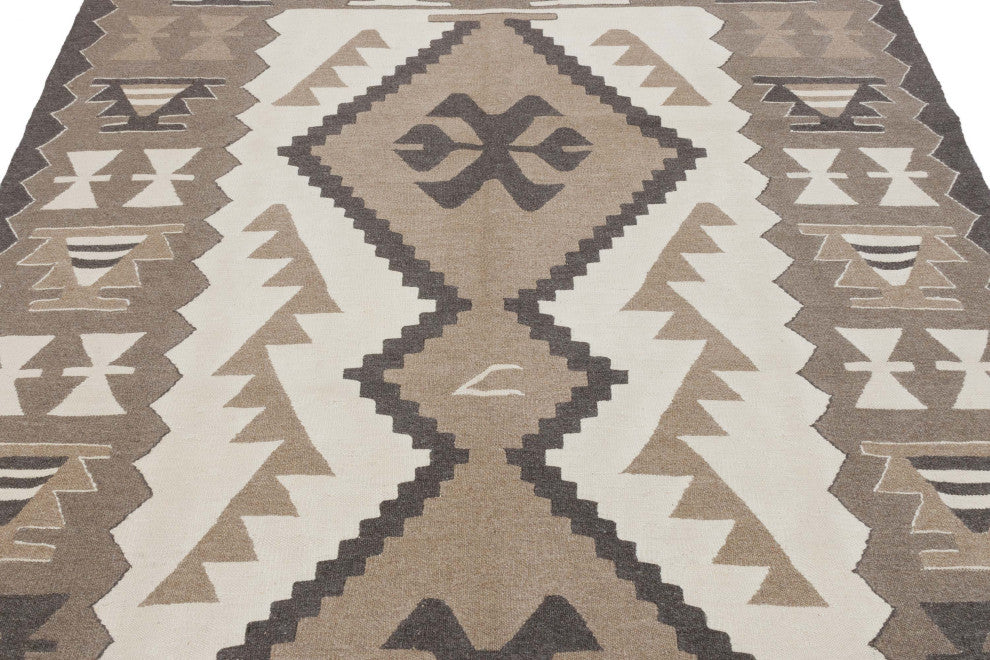 New Handwoven Turkish Kilim Rug 5' 11" x 7' 3", 71 in. x 87 in.