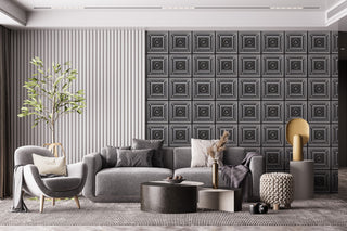 Antique Silver 3D Ceiling Panels, 2'x2', 4 Sq Ft