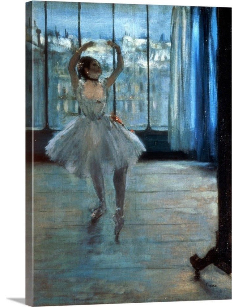 "Dancer in Front of a Window (Dancer at the Photographers Studio)" Wrapped Ca