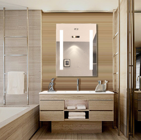 IB MIRROR Dimmable Lighted Bathroom Mirror Verano, 24" X 32"